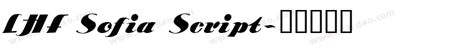 LHF Sofia Script字体转换